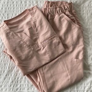 Jaanuu | Jogger Scrub Set | Blush Pink | S